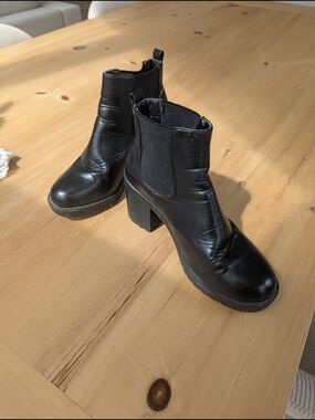 Privileged Black Platform Chelsea Ankle Boots